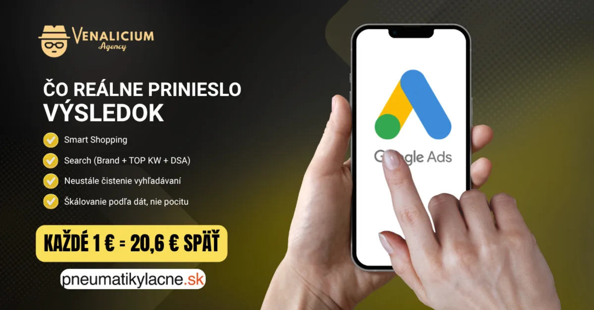 Pneumatikylacne.sk - kampane Google Ads
